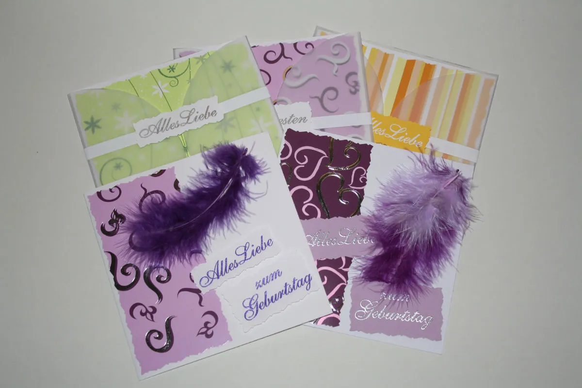 Einladungskarten/Glückwunschkarten Geburtstag/Hochzeit/Konfirmation/Geburt