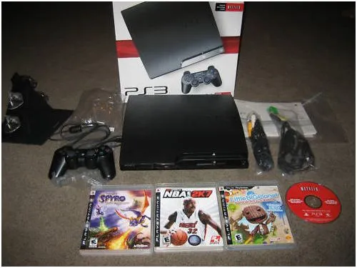Sony PlayStation 3 Slim 250 GB -3 Spiele inkl.