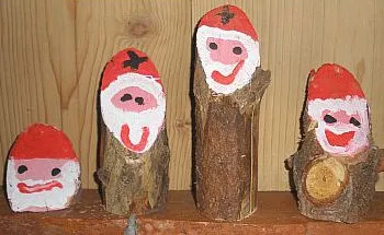 Nikolaus aus Holz bemalen – Bild 1