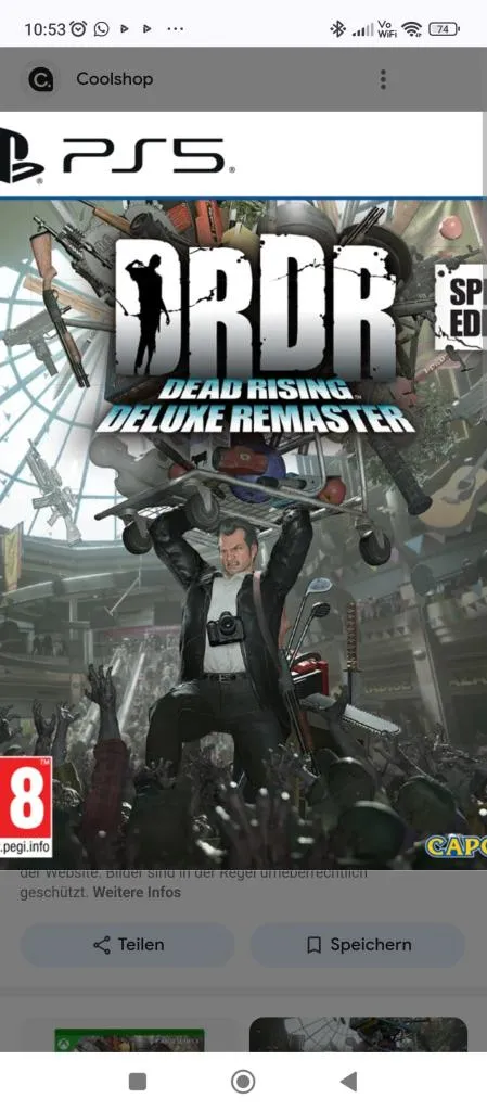 Suche das Playstation 5 game dead Rising Deluxe Remaster in München und Deutschl